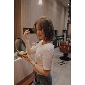 【#ハイトーンベージュ#くびれボブ/佐藤杏丸】