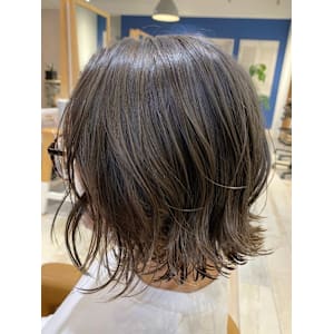 ブリーチ無し☆透明感カラー