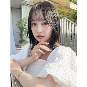 グレージュ/ボブ/顔まわりカット