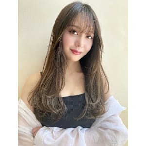 オリーブベージュ/レイヤーカット