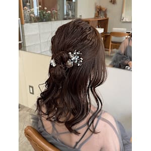 《花屋併設》フラワーヘアセット