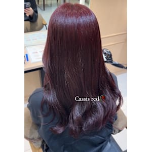 透明感カラー/ブリーチなしWカラー/髪質改善/伊勢原