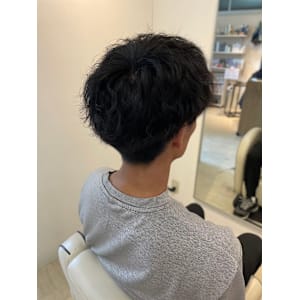 メンズ波巻きツイストスパイラルパーマ