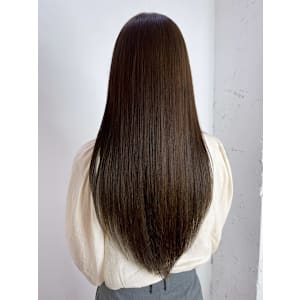 美髪おくれ毛韓国前髪カットヘアロング_ba550271