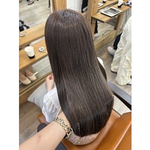 髪質改善艶髪×暗髪グレージュ