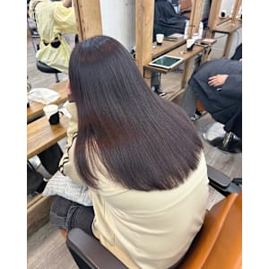 ラベンダーカラー/カシスカラー/ミディアム/髪質改善/艶髪/