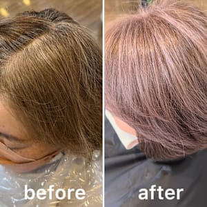 白髪ぼかしカラー