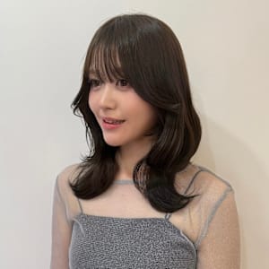 大人美人くびれヘア秋のこっくりブラウンカラー20代30代美髪