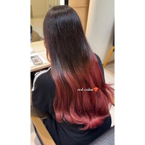 透明感カラー/ブリーチなしWカラー/髪質改善/伊勢原