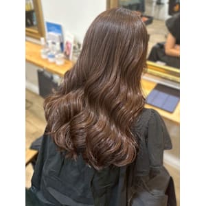 チョコレートブラウン 艶髪 髪質改善 韓国ヘア 20代