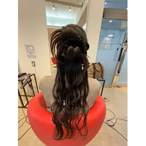 ハーフアップ×カチモリ