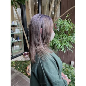 【#透け感#ラベンダーグレージュ/佐藤杏丸】