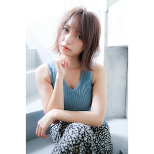 ダークグレージュ×ザックリ束感スタイル♪