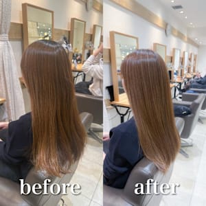 白髪ぼかしハイライトカラー30代40代50代ブルーグレージュ