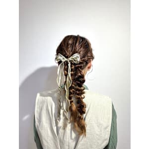 ツイン編みおろし