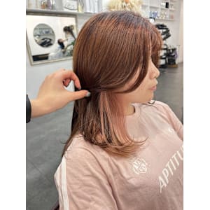 インナーカラー/暖色カラー/ピンクカラー/元町中華街/横浜 - AO。【アオ】掲載中