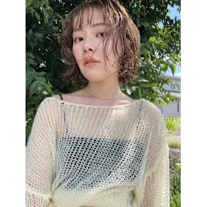 オリーブベージュ×ミディアム