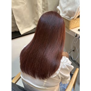 ピンクブラウン[髪質改善][縮毛矯正]