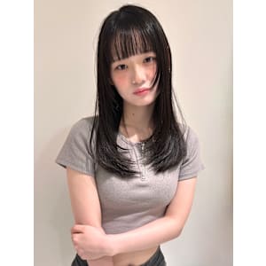 【YOKE】オリーブグレージュアッシュベージュ縮毛矯正髪質改