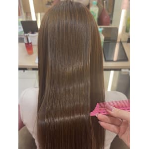 透明感カラー/ブリーチなしWカラー/髪質改善/伊勢原