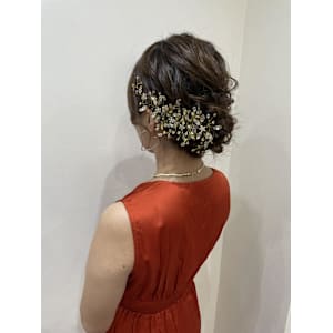 お呼ばれヘア/ヘアセット/ヘアアレンジ/まとめ髪