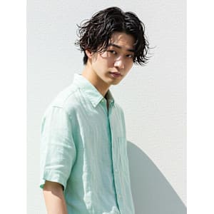 #ニュアンスパーマ　#センターパート