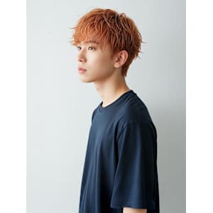 #ダブルカラー　#メンズブリーチカラー