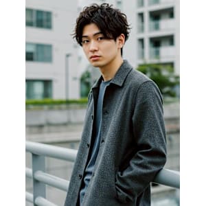 #メンズパーマ　#センターパート