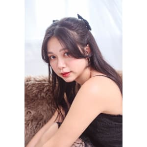 リボンアレンジヘア