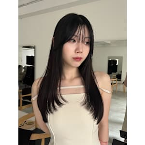 ロングレイヤーフェイスレイヤーローレイヤーディープグレージュ