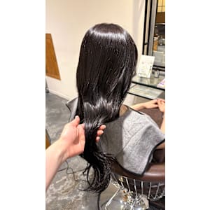 ダークラベンダーグレージュ/グレージュ/髪質改善/暗髪