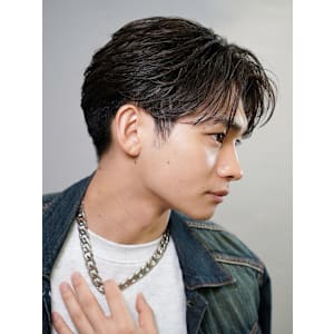 大人毛流れショート/韓流パーマ