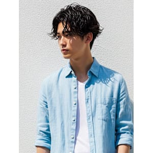 #ニュアンスパーマ　#センターパート