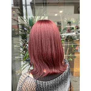 (工藤)ブリーチ1回でレッドピンク