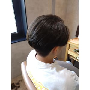 メンズマッシュショート×アッシュグレージュ☆