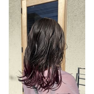 裾カラー - 半個室型美容室 Sourire 姪浜店【ハンコシツガタビヨウシツスーリールメイノハマテン】掲載中