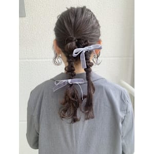 ツイン編み下ろし