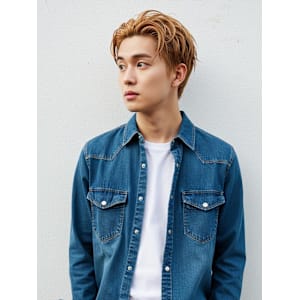 #マッシュショート　#ハイトーンカラー