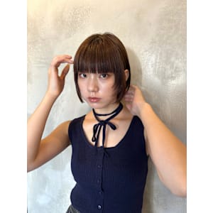 フェイスレイヤー/切りっぱなしボブ/ワイドバング/ボブ