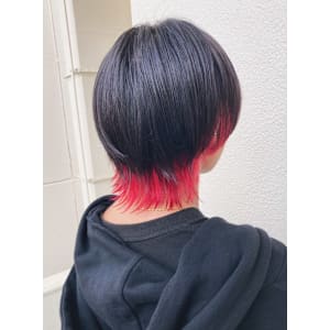 ウルフスタイルに【インナーカラー】で遊び心を！【目白メンズ】