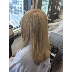 ブリーチなしミルクティー