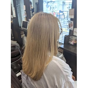 ブリーチなしミルクティー