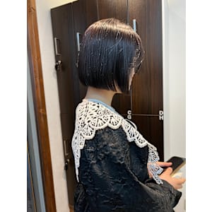 ミニボブ×ラベンダーグレージュ