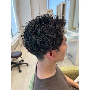 パーマ×刈り上げ