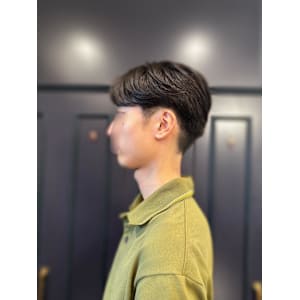 毛流れセンターパート