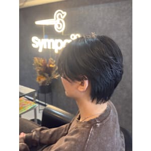 センターパート/前下がり/韓国/ストレート