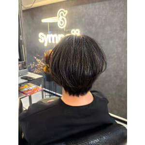 ショート/グレイカラー/骨格補正/大人ショート