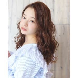 ロング✕シフォンパーマ