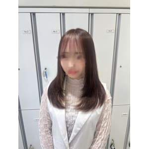 透明感カラー/ブリーチなしWカラー/髪質改善/伊勢原