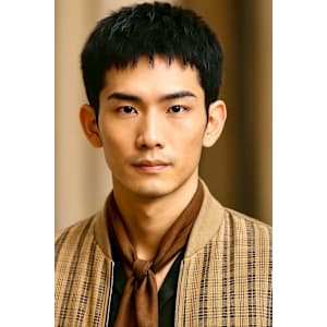 サーフカール&ブルーブラック　フェザーパーマ